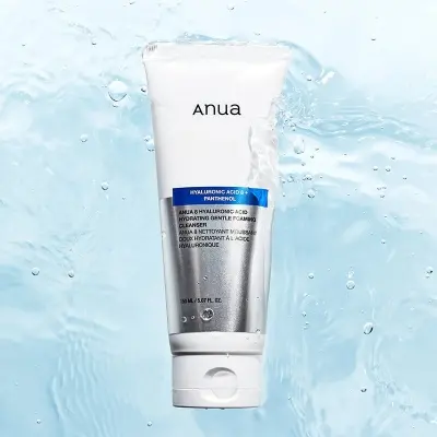Picture of ANUA Hydrating Gentle Foaming Cleanser, Hyaluronic Acid, Glycerin, Zinc, Panthenol, Korean Face Wash for Dry Skin, for Double Cleansing, Korean Skincare (150ml/5.07fl oz.)