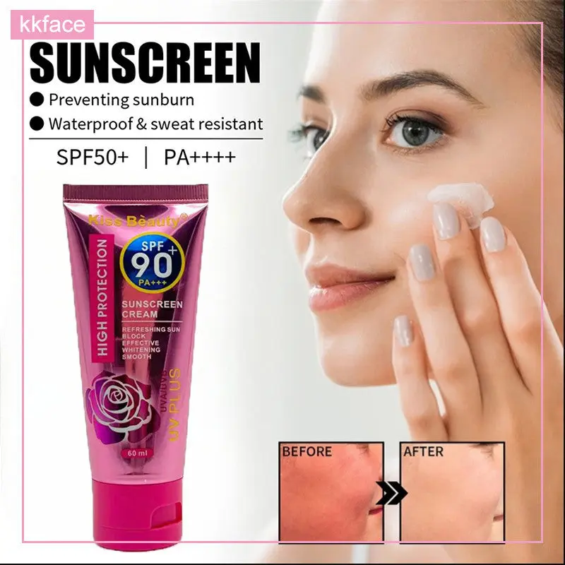 Picture of Kiss Beauty Sunscreen SPF 90+ High Protection Skin Tone Cream 60ml