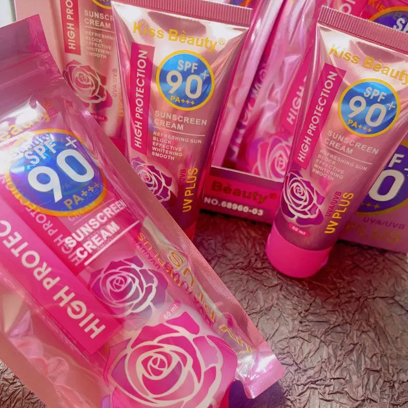 Picture of Kiss Beauty Sunscreen SPF 90+ High Protection Skin Tone Cream 60ml