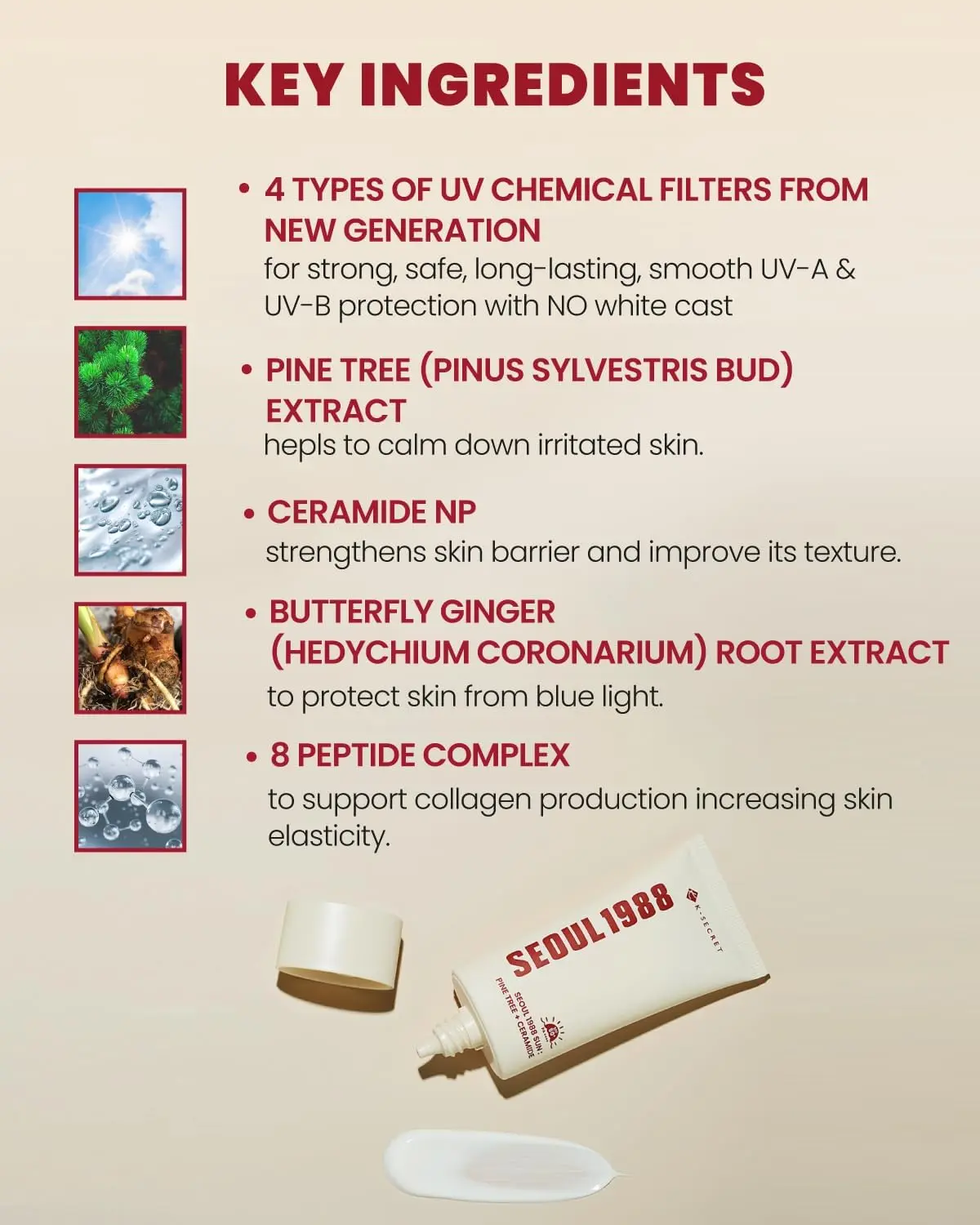 Picture of KSECRET SEOUL 1988 Sun : Pine Tree + Ceramide 50ml