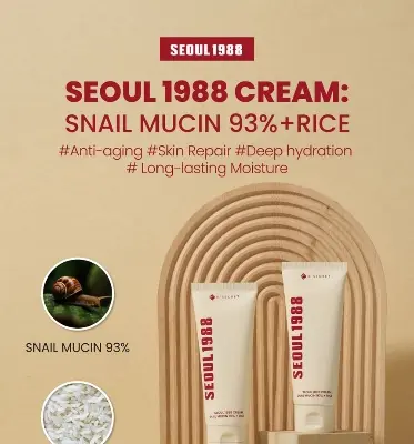 Picture of KSECRETSEOUL 1988 Cream  Snail Mucin 93% + Rice 100ml