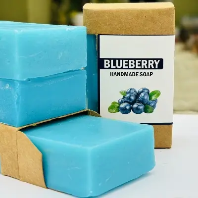 Picture of Handmade Blueberry  Soap- 90 gm