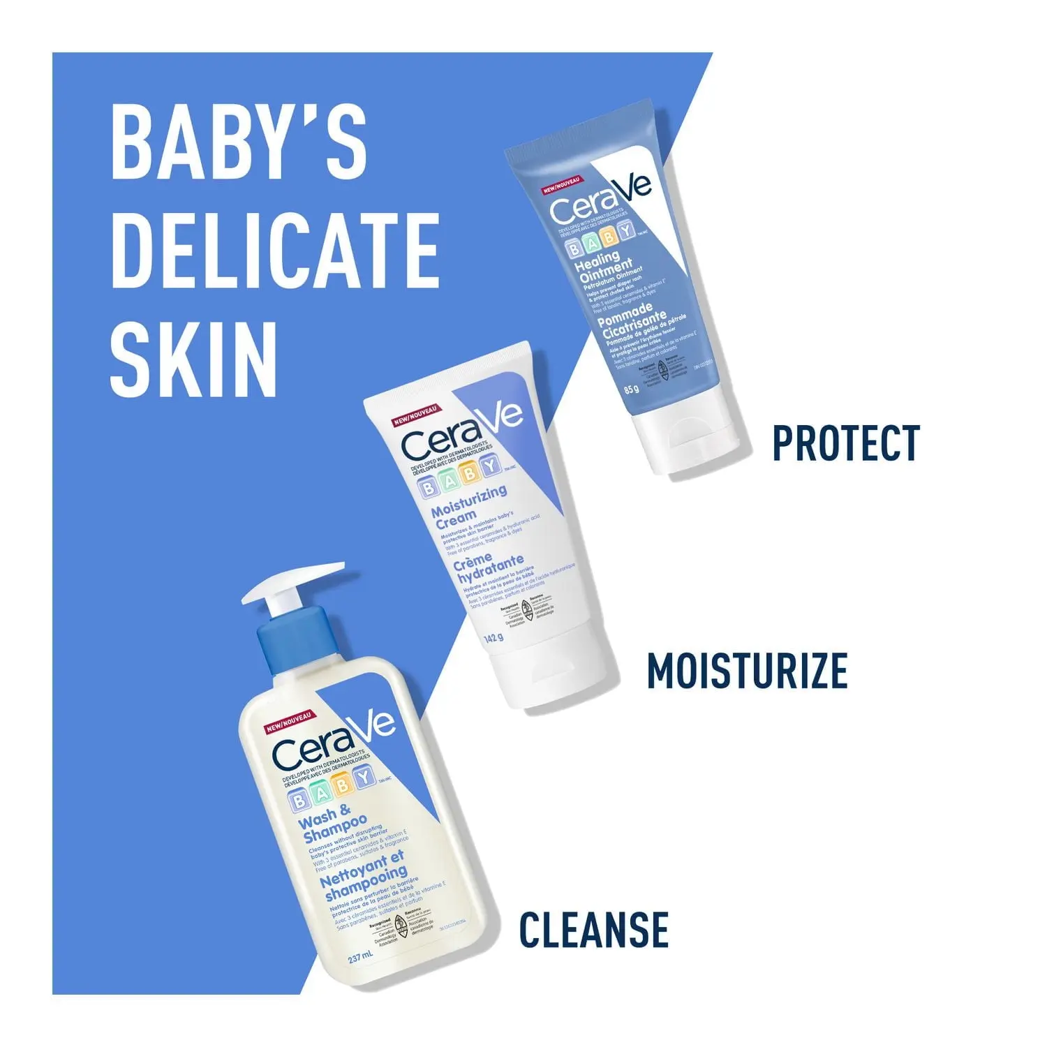 Picture of CeraVe Baby Moisturizing Cream with Hyaluronic Acid (142g)
