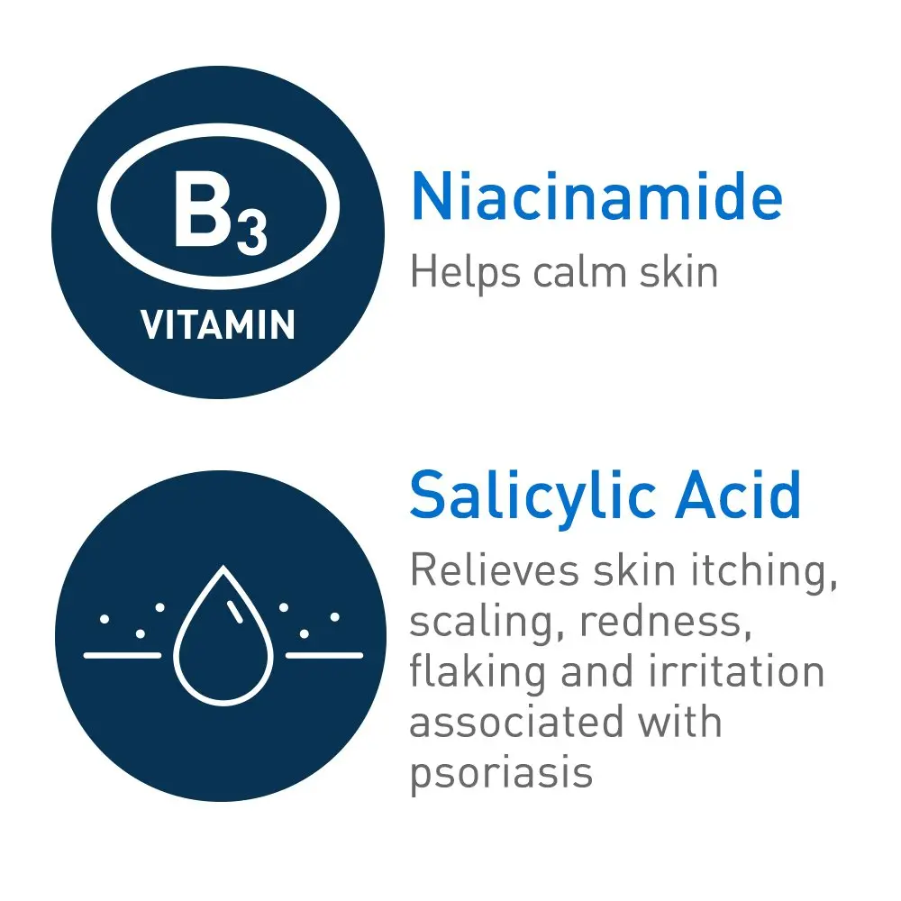 Picture of CeraVe Cleanser for Psoriasis Treatment, With Salicylic Acid for Dry Skin Itch Relief & Latic Acid for Exfoliation, Fragrance Free & Allergy Tested,  237ml