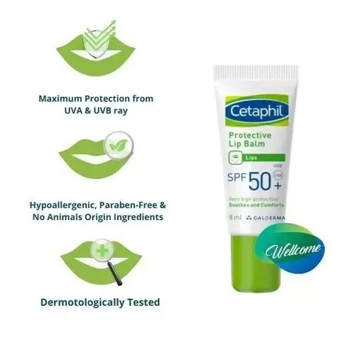 Picture of Cetaphil Protective Lip Balm SPF 50+ – UVA/UVB Protection for Dry & Sensitive Lips (8ml)