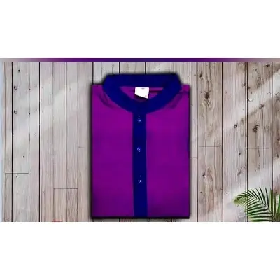 Picture of Purple Colour  Holuder Panjabi Various Occasionally Punjabi - কাপল ড্রেস শাড়ি