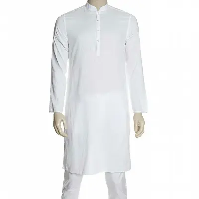 Picture of Sada Cotton Semilong Uoynotika Panjabi - কাপল ড্রেস শাড়ি