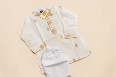 Picture of fasionable baby panjabi set styles baccha panjabi set