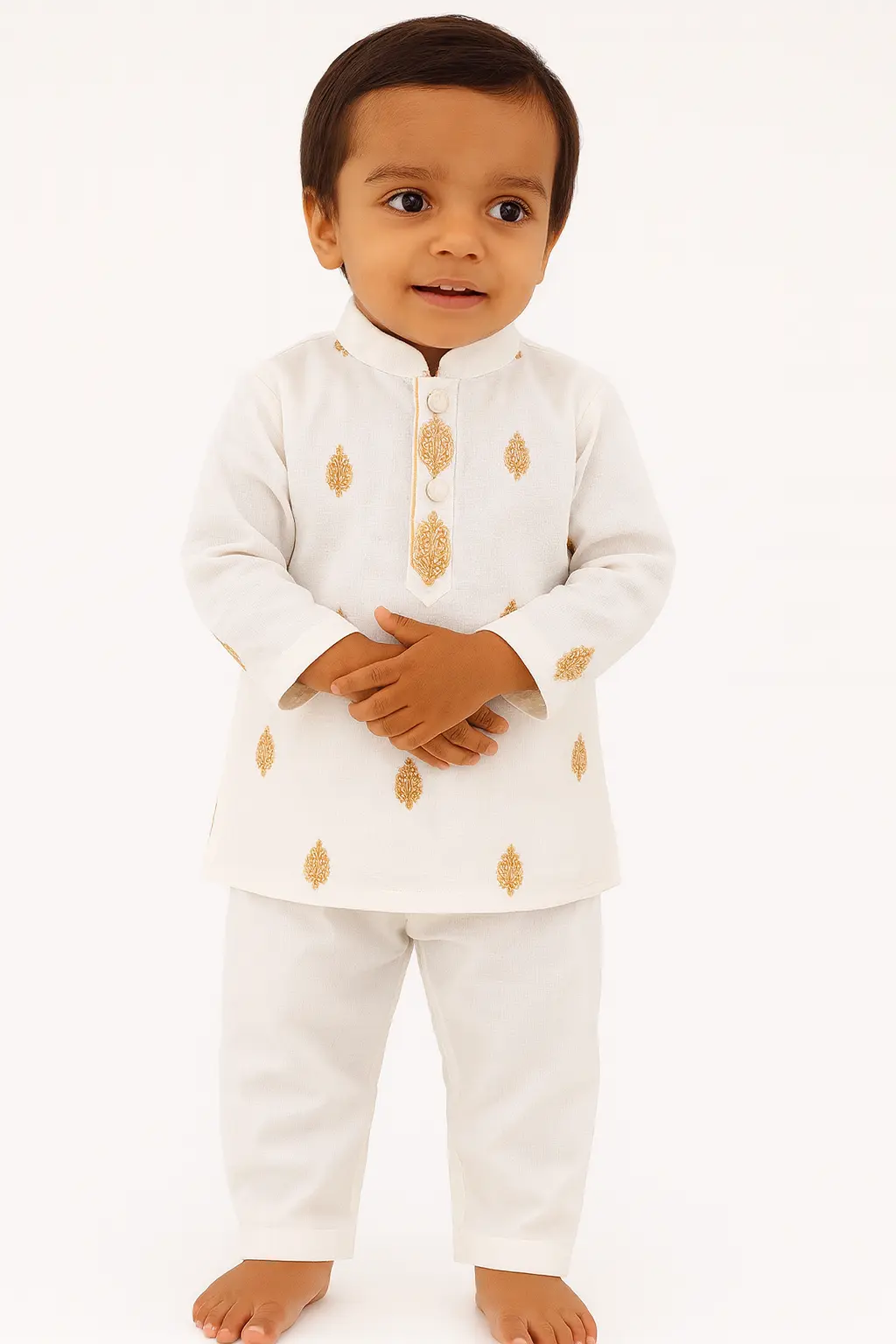 Picture of fasionable baby panjabi set styles baccha panjabi set