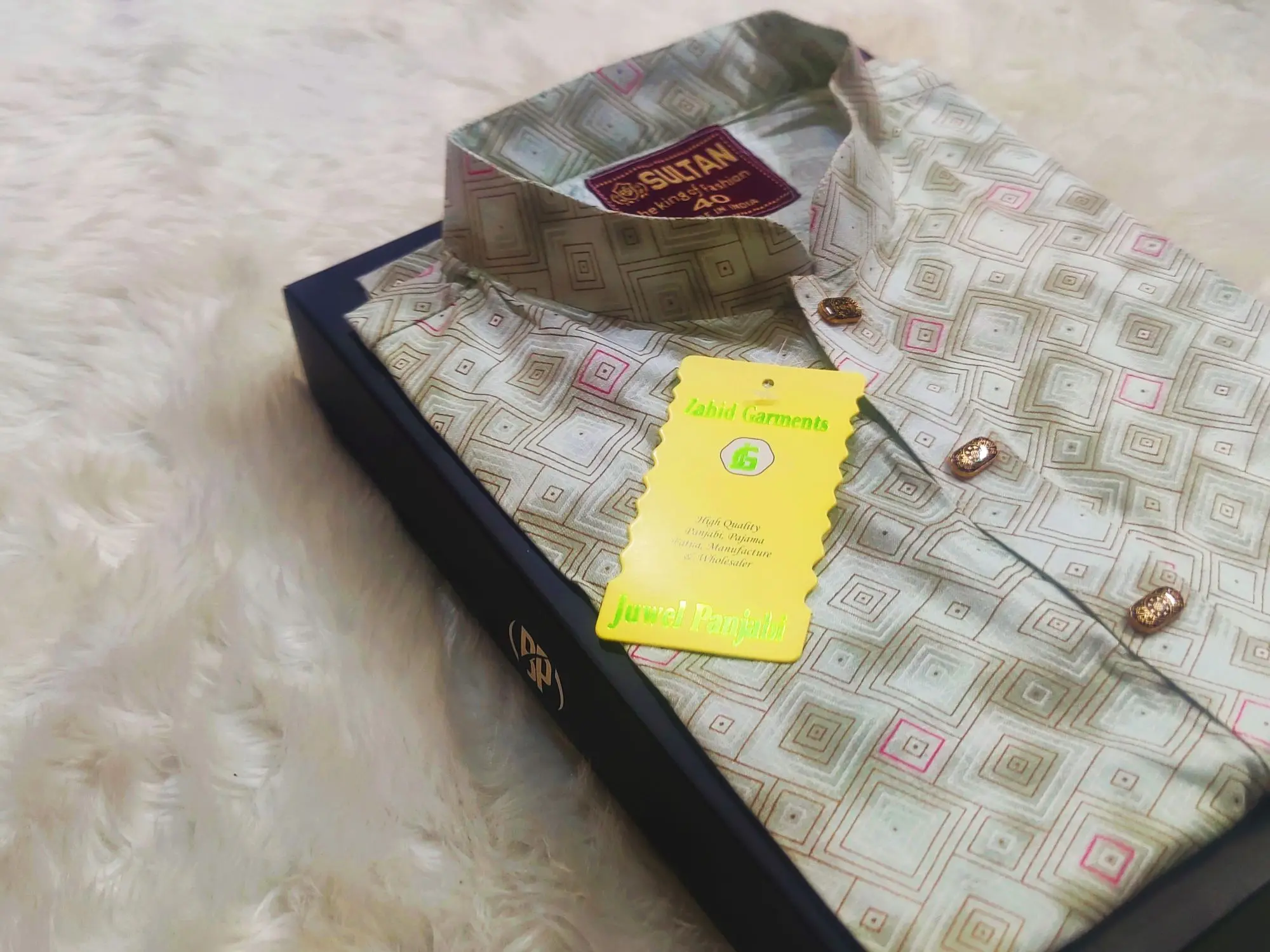 Picture of Mens rongdhonu fasionable panjabi