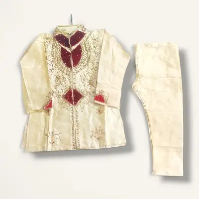 Picture of softcotton baby panjabi with payjaama