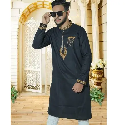 Picture of Mens new premium panjabi  cotton panjabi - Panjabi - Panjabi For Men