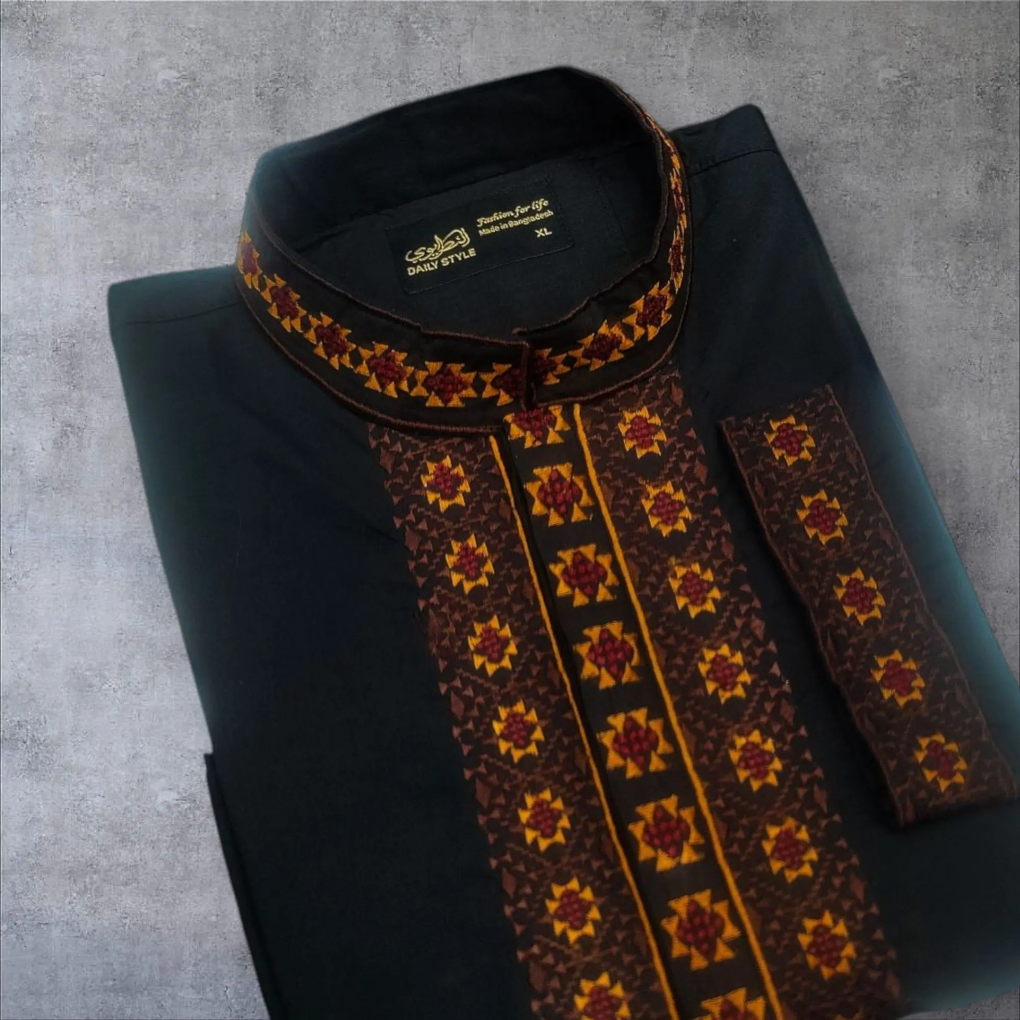 Picture of Eid special said work Slim fitinig new premium panjabi for mens