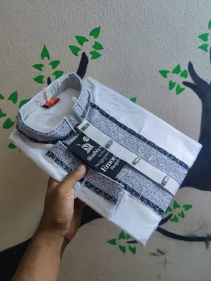 Picture of Exclusive panjabi for men white colour Design  febric eid special panjabi for men