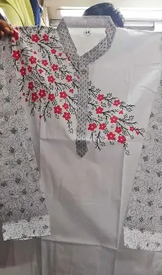 Picture of The semilong designs pure cotton eid-special panjbi