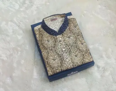 Picture of The Semilong Designs Super Cotton Fabric Panjabi - Panjabi - কাপল ড্রেস শাড়ি