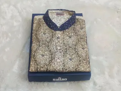 Picture of The Semilong Designs Super Cotton Fabric Panjabi - Panjabi - কাপল ড্রেস শাড়ি