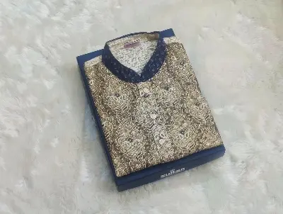 Picture of The Semilong Designs Super Cotton Fabric Panjabi - Panjabi - কাপল ড্রেস শাড়ি