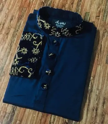 Picture of Black diamond new premium panjabi semilong fasionable cotton panjabi