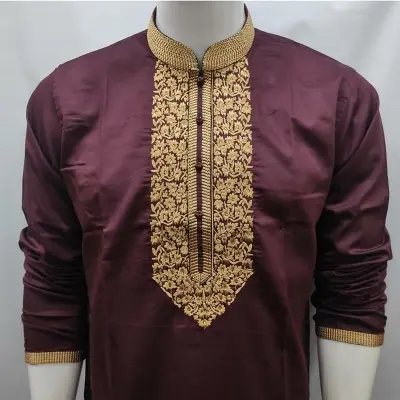 Picture of Semilong Fasionable Cotton Panjabi Exclusive Eid Special Panjabi For Men - Panjabi - Panjabi