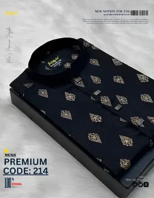 Picture of The semilong designs super cotton fabric Panjabi