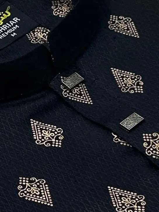 Picture of The semilong designs super cotton fabric Panjabi