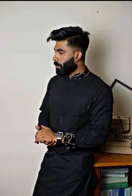 Picture of hand contrast mens 2024 eid spicial semilong panjabi mens fasionable panjabi new panjabi for men - panjabi