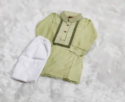 Picture of New design baby panjabi  kids pest colour  new design panjabi