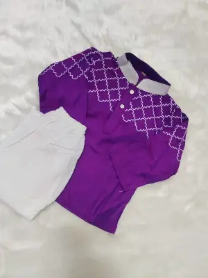 Picture of Eid special solid colour cotton febric  baby panjabi set kids panjabi set