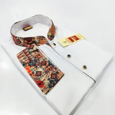 Picture of Mens New Premium Design Semilong Fashionable Punjabi - Panjabi