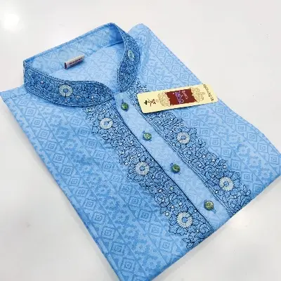 Picture of Superlative Indispensable -Quality And Durablity -Men New Pure Cotton Febric 2025 Eid Special Panjabi For Men - Panjabi- Innovative