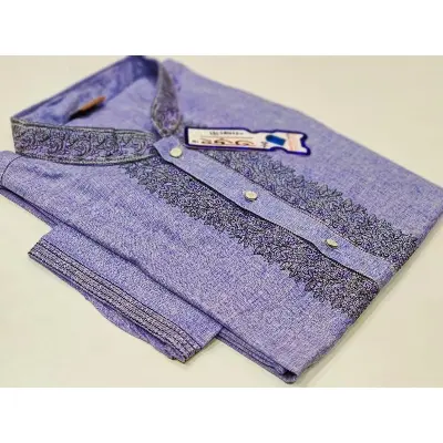 Picture of Pure cotton febric semilong fashionable Eid special solid colour pankabi