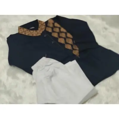 Picture of Versatile -Soft Cotton - Very Stylish and Comfortable - High Quality - Multicolor Well Fitted - Punjabi Set for Kids- Avant-garde