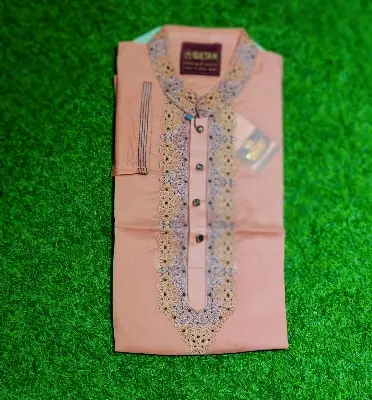 Picture of Superlative Indispensable -Quality And Durablity -Suti Fasionable Various Colour Semilong Eid Special Panjabi - Panjabi- Innovative