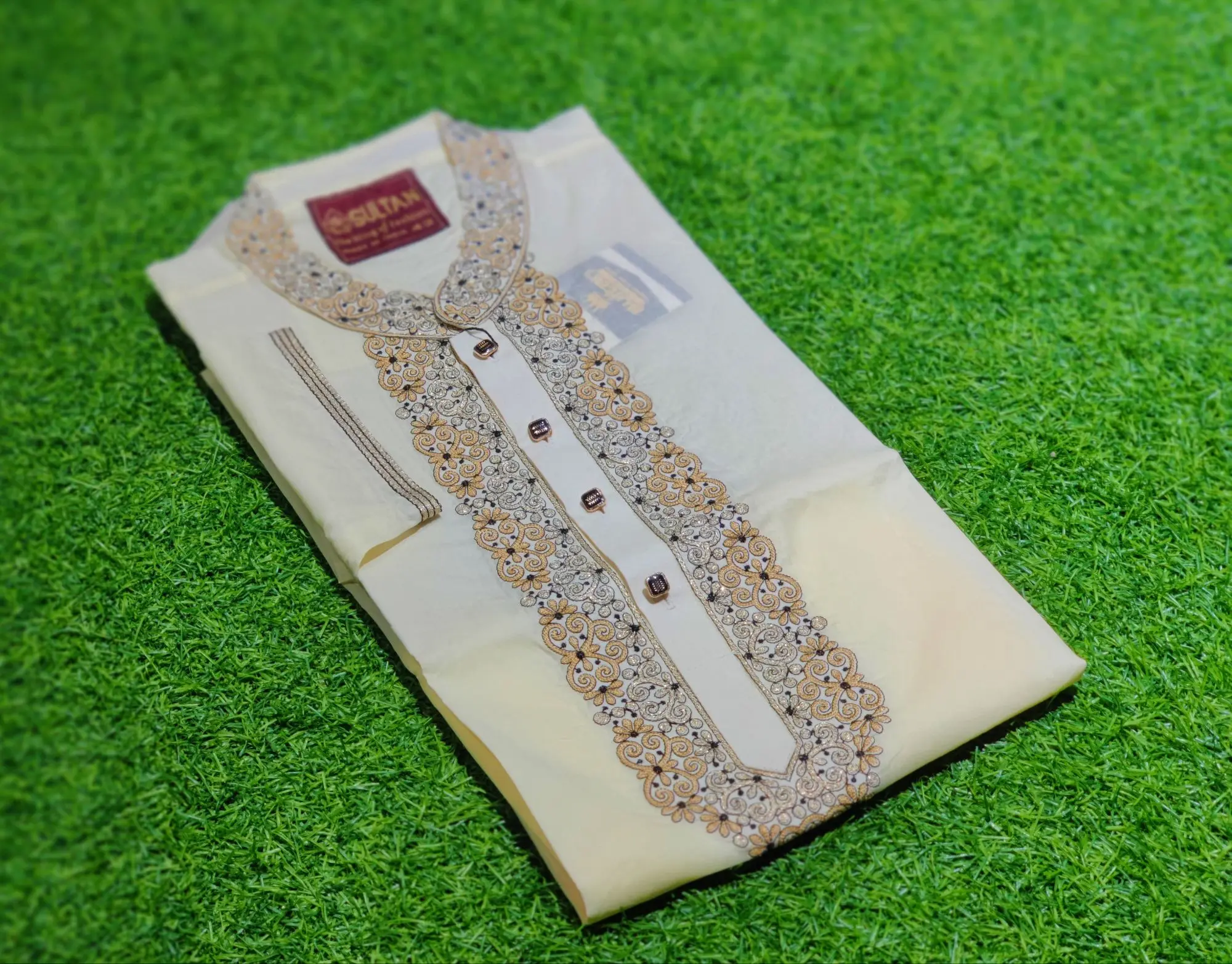 Picture of Superlative Indispensable -Quality And Durablity -Suti Fasionable Various Colour Semilong Eid Special Panjabi - Panjabi- Innovative