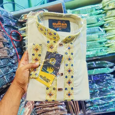 Picture of Premium cotton mens panjabi eid special panjabi fine cotton panjabi for men