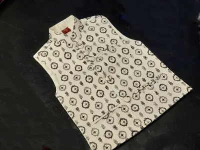 Picture of Mens Indian white colour winter spcial  Bap betar matching  kuti