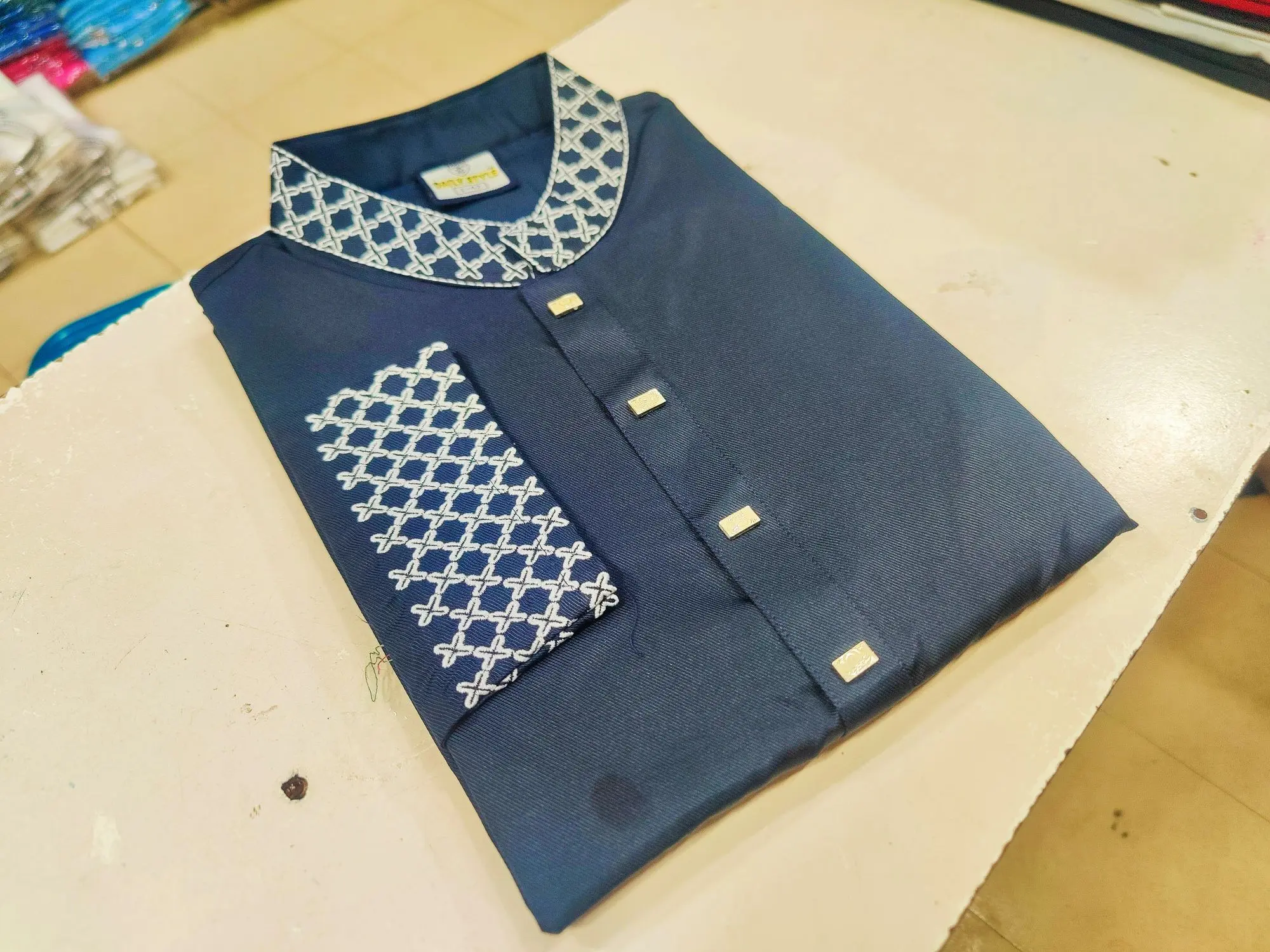 Picture of mens luxury semilong cotton panjabi indians cotton panjabi slim fiting panjabi