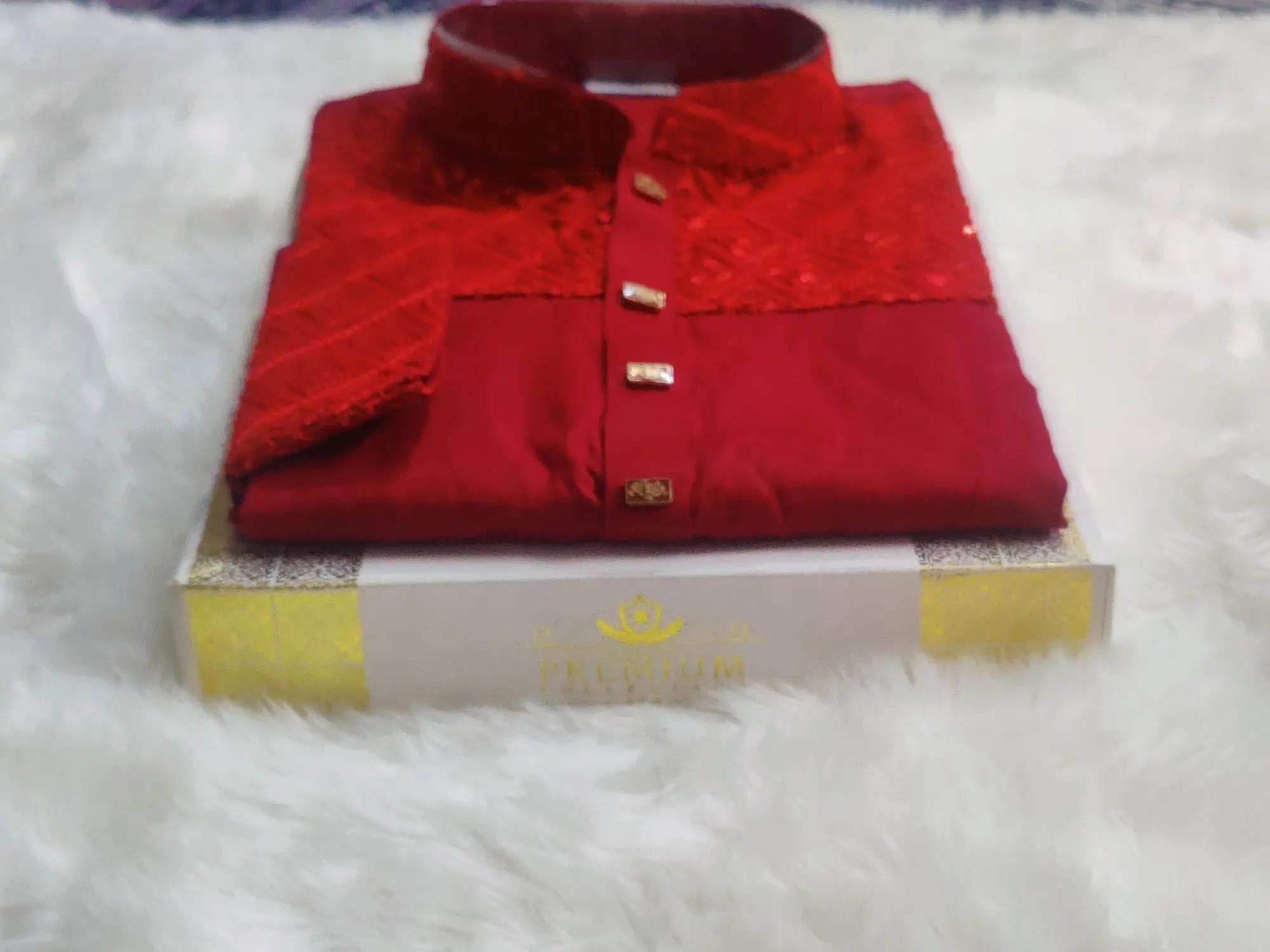 Picture of Eid spcial mens New design semilong panjabi