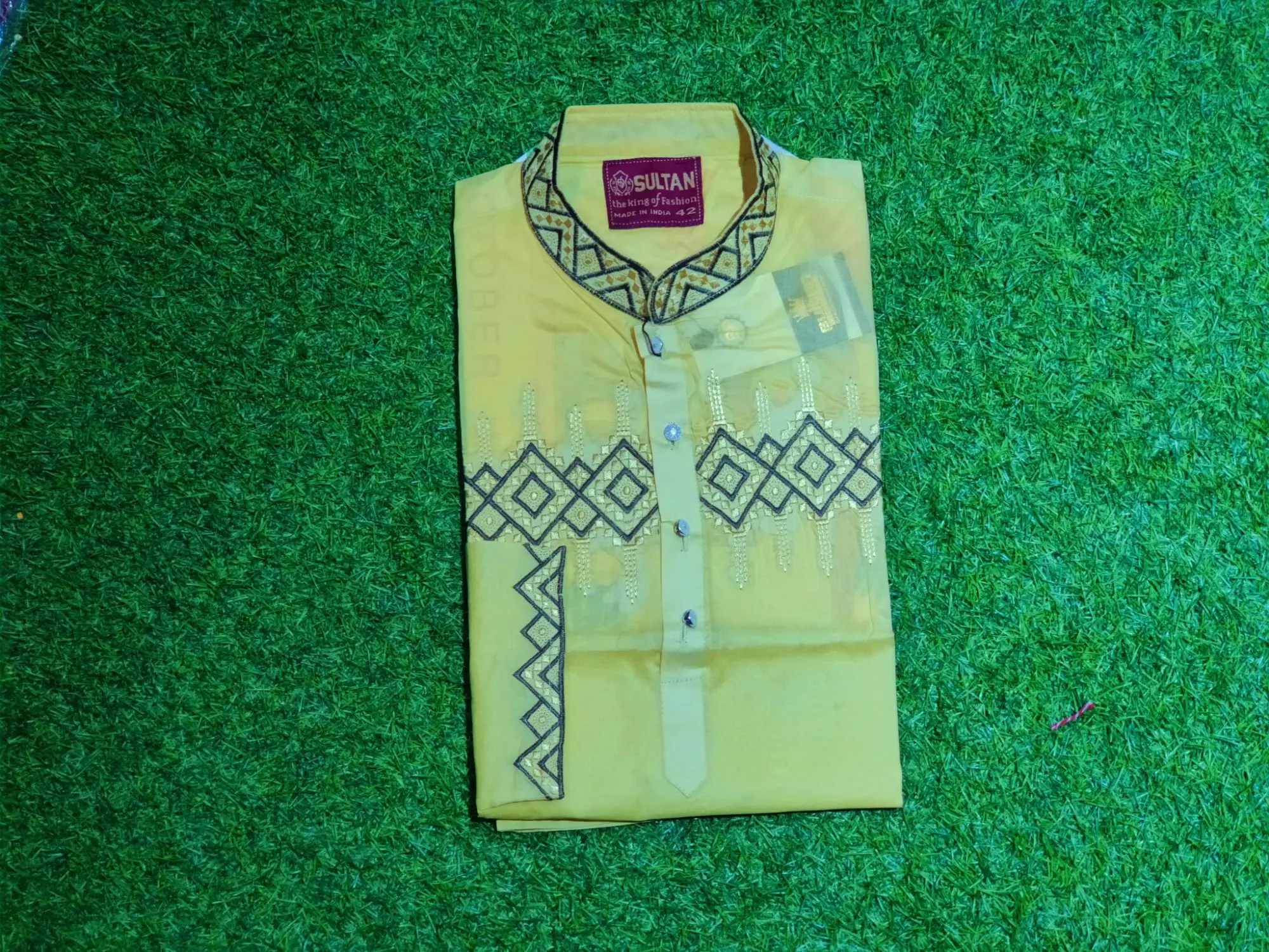 Picture of summer special suti kaporer rongin panjabi eid special cuttings  febric panjabi