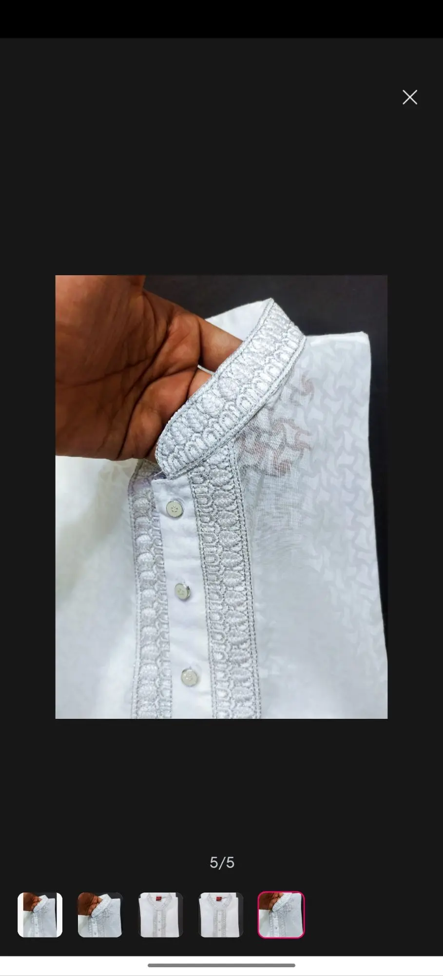 Picture of Online hit design mens cotton semilong eid special ambrodary work panjabi