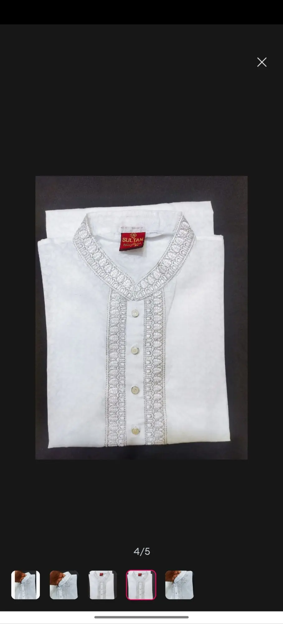 Picture of Online hit design mens cotton semilong eid special ambrodary work panjabi