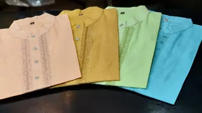 Picture of older mens 4 pis combo mens cotton febric fotua