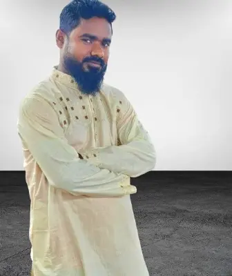 Picture of offwhite colour semilong  ambrodary work panjabi