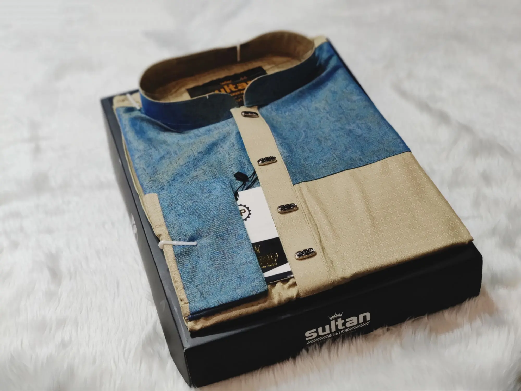 Picture of Mens premium Hand and chest contrast high quality panjabi