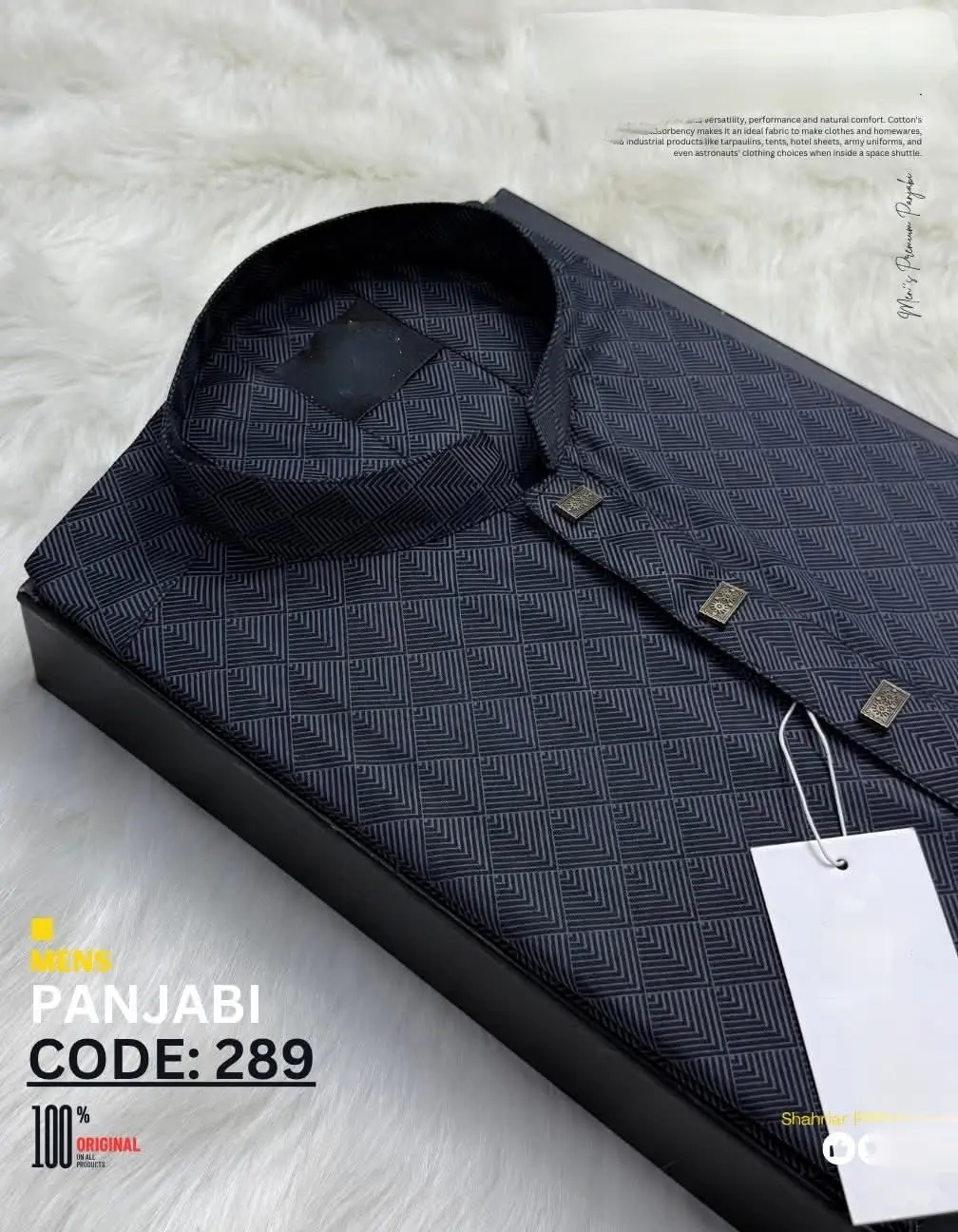 Picture of Satin febric High quality premium colours panjabi for men