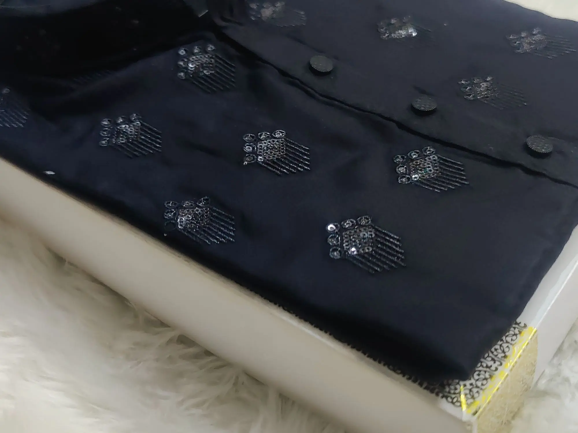 Picture of colouring jolchap secuance work panjabi, high quality premium desing panjabi for men