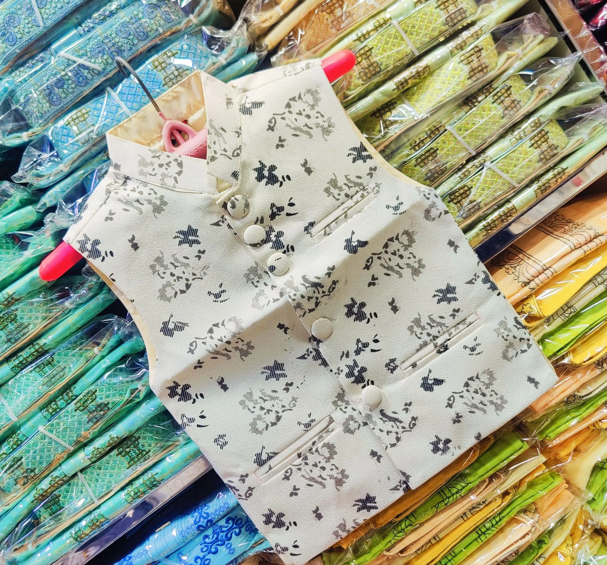 Picture of printed winter special boys coat panjabi coat for boys