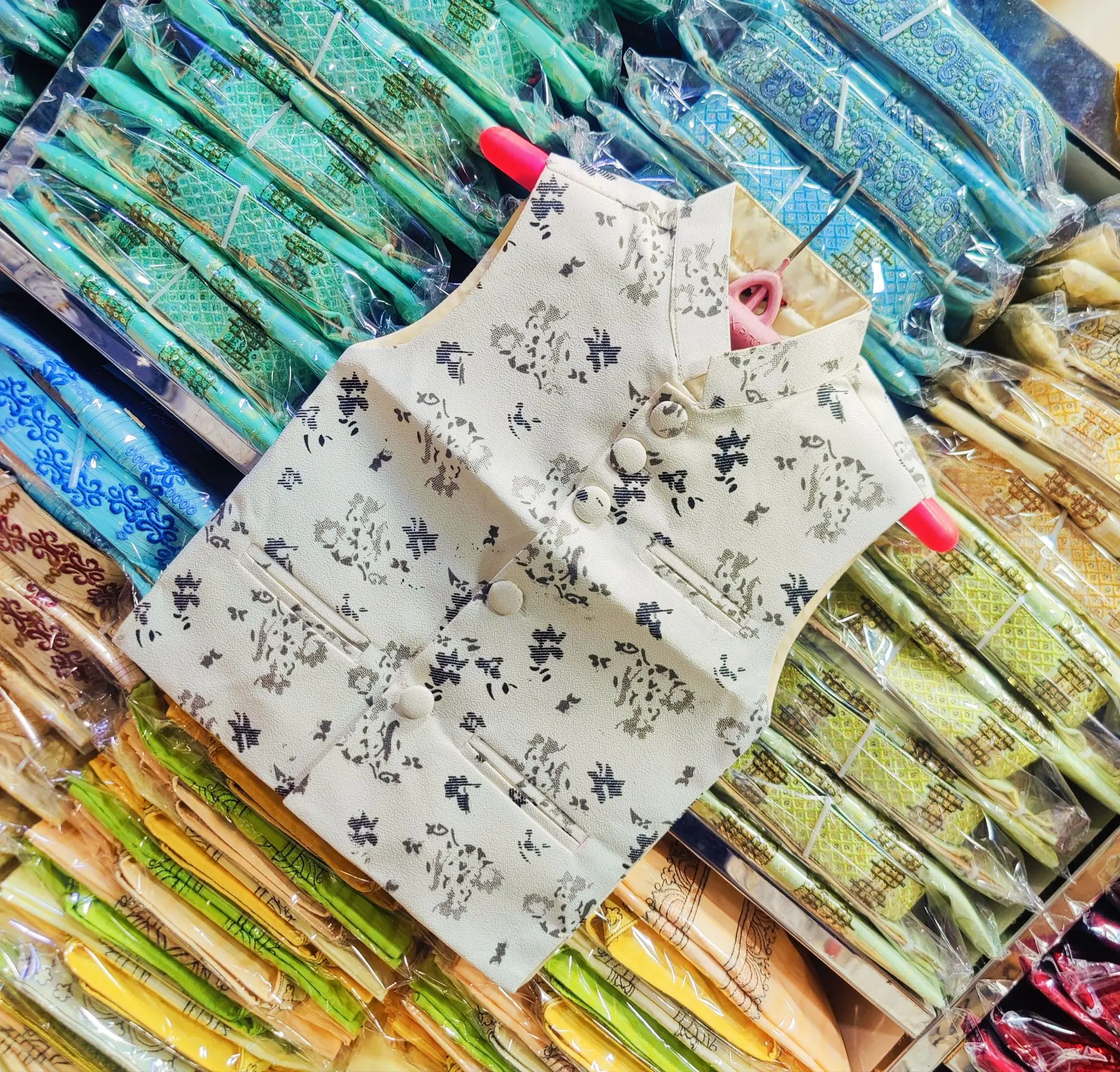 Picture of printed winter special boys coat panjabi coat for boys