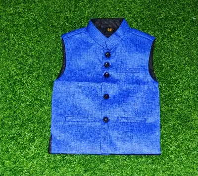 Picture of lBaba cheler matching panjabi coat Fasionable coat for like father like son